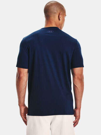 Under Armour Freedom BFL Lockup Short Sleeve T-Shirt in Academy Blue